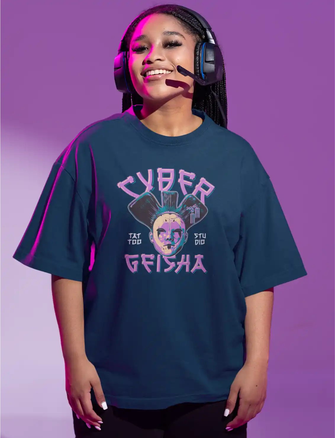 Buy Sapienwear Women's Oversized T-shirt | Cyber Geisha